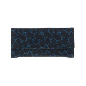 Vintage Blue & Black Accordion Pocketbook